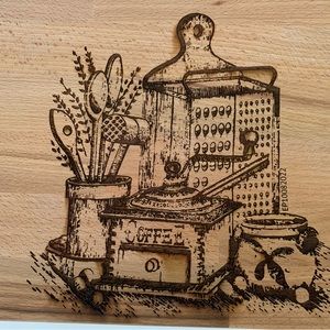 Wood Cutting Board Coffee Solid Wood